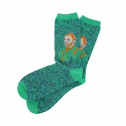 Boutiques de musées Chaussettes Vincent van Gogh - Autoportrait Vert 36/41 - Musée d'Orsay Online