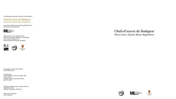 Catalogues D'Exposition<Boutiques de musées Chefs-d'œuvre de Budapest