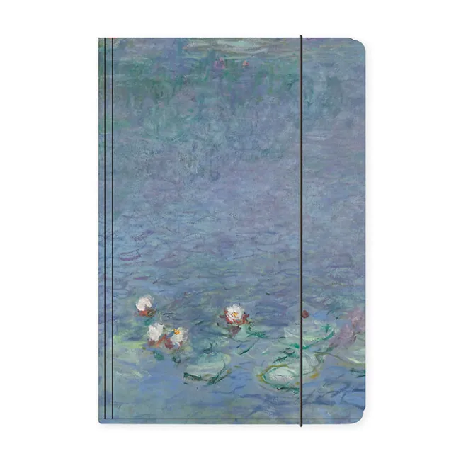 Boutiques de musées Chemise à élastique Claude Monet - Nymphéas, Matin - A4 Best