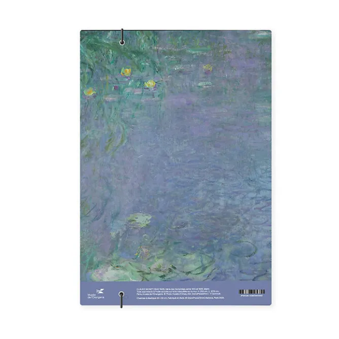 Boutiques de musées Chemise à élastique Claude Monet - Nymphéas, Matin - A4 Best