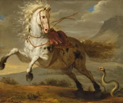 Toiles Sur Châssis|Affiches D'Art<Boutiques de musées Cheval effrayé par un serpent (toiles sur châssis)
