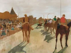 Toiles Encadrées|Toiles Sans Cadre<Boutiques de musées Chevaux de course, devant les tribunes [dit aussi Le Défilé] (détail) (toiles encadrées)