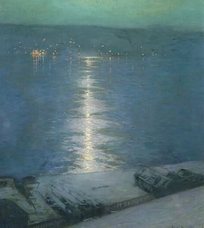 Panneaux Aluminium|Toiles Sur Châssis<Boutiques de musées Clair de lune sur la riviére ou (panneaux aluminium)