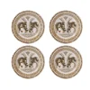 Art De La Table<Boutiques de musées Coffret 4 assiettes canapés - Chevaux du vent Ø16,5cm - Faïencerie de Gien
