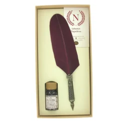 Boutiques de musées Coffret d'écriture Napoléon - Plume d'oie Bordeaux - Bortoletti Best