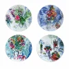 Boutiques de musées Coffret de 4 assiettes 21cm Marc Chagall - Les bouquets de fleurs - Bernardaud