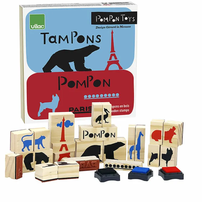 Loisirs Créatifs<Boutiques de musées Coffret de 23 Tampons en bois François Pompon - Pompon Toys