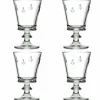 Art De La Table<Boutiques de musées Coffret de 4 verres à vin Abeille - Transparent