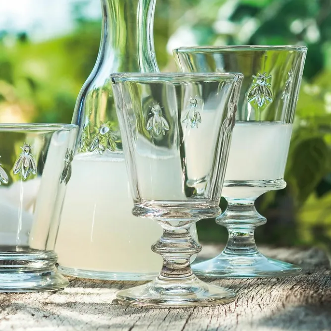 Art De La Table<Boutiques de musées Coffret de 4 verres à vin Abeille - Transparent