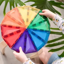 Jeux<Boutiques de musées Coffret 30 pièces Tuiles magnétiques Géomètrie Rainbow - Connetix