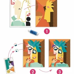 Boutiques de musées Collages et stickers Diego Lizan inspiré par Pablo Picasso - Djeco Best