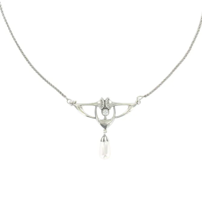 Boutiques de musées Collier Art nouveau Gingko Clearance