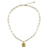 Boutiques de musées Collier avec chaîne maille trombone - Pendentif Œil égyptien Outlet