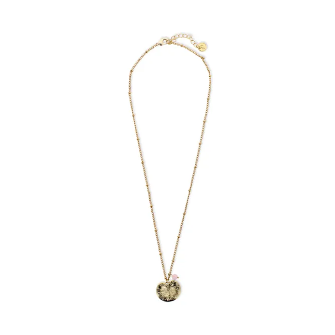 Colliers Et Pendentifs<Boutiques de musées Collier court Nymphéa Perle de quartz rose - Les Cleias