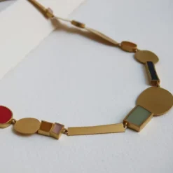 Colliers Et Pendentifs<Boutiques de musées Collier doré Collage vert - Joidart