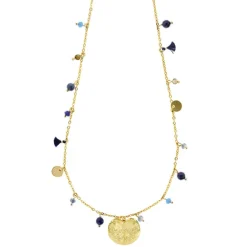 Boutiques de musées Collier à pampilles bleu turquoise Nymphéa - Les Cleias Hot