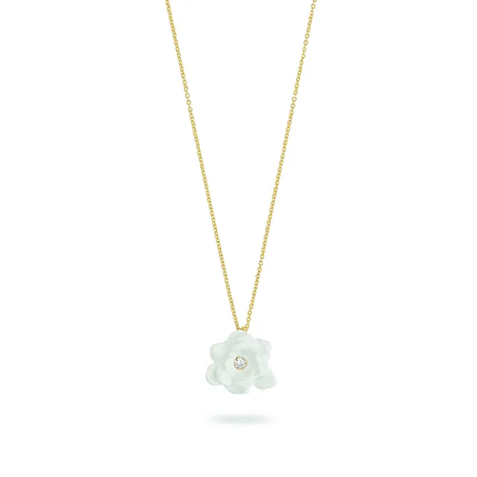 Colliers Et Pendentifs<Boutiques de musées Collier pendentif Fleur blanche Berthe Morisot - Les Néréides X musée d'Orsay