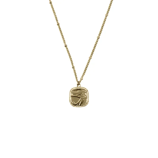Boutiques de musées Collier-pendentif Égyptien Œil - Chaîne boules 60cm Best