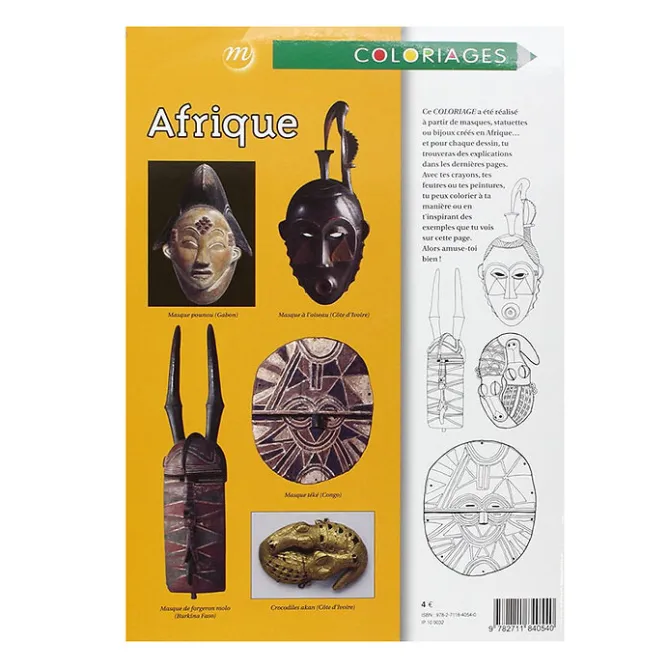 Loisirs Créatifs<Boutiques de musées Coloriages Afrique