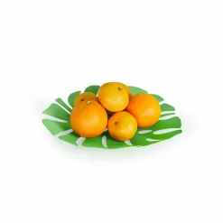 Boutiques de musées Corbeille à fruits en métal Monstera Vert - Balvi Clearance