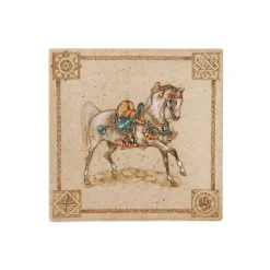 Boutiques de musées Coupe carrée - Chevaux du vent 17x17cm - Faïencerie de Gien New