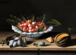 Toiles Sur Châssis<Boutiques de musées Coupe de cerises, prunes et melon (toiles sur châssis)