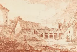 Panneaux Aluminium|Affiches D'Art<Boutiques de musées Cour de ferme délabrée (panneaux aluminium)