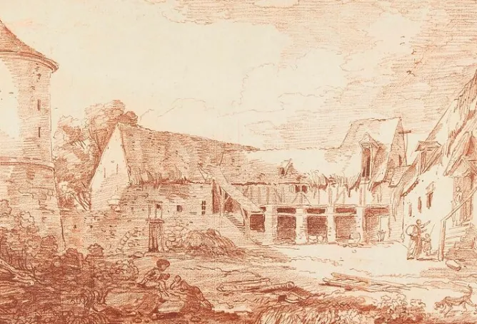 Boutiques de musées Cour de ferme délabrée (panneaux acryliques) New