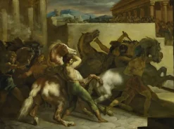Toiles Encadrées|Affiches D'Art<Boutiques de musées Course de chevaux libres à Rome (toiles encadrées)