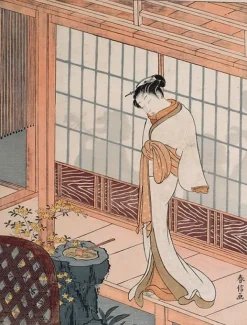 Toiles Sans Cadre<Boutiques de musées Courtisane sur l'engawa (toiles sans cadre)