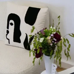 Boutiques de musées Coussin Art Noir 40x40cm Discount