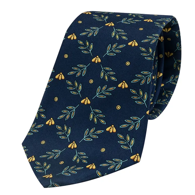Accessoires Homme<Boutiques de musées Cravate Abeilles - Bleu