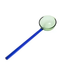 Boutiques de musées Cuillère en verre Vert / bleu Discount