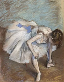 Affiches D'Art Encadrées|Toiles Sur Châssis<Boutiques de musées Danseuse assise : penchée en avant, elle se masse le pied gauche (détail) (affiches d'art encadrées)