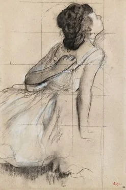 Toiles Encadrées|Toiles Sur Châssis<Boutiques de musées Danseuse se grattant le dos, dit aussi Danseuse vue de profil vers la droite (toiles encadrées)
