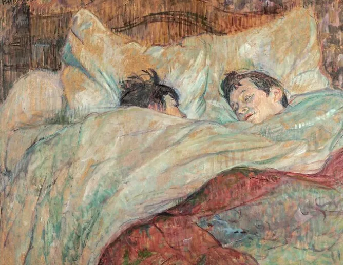 Affiches D'Art Encadrées|Toiles Sur Châssis<Boutiques de musées Dans le lit (détail), vers 1892 (affiches d'art encadrées)