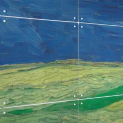 Art De La Maison<Boutiques de musées Décoration murale Vincent van Gogh - Champ de blé sous un ciel orageux - 160x80 cm