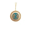 Décorations De Noël<Boutiques de musées Décoration Noël Chiffre Napoléon - Turquoise/crème