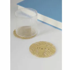 Design|Art De La Table<Boutiques de musées 2 Dessous de verres en laiton Paris - ⌀ 8 cm - Fundamental
