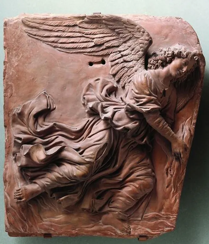 Panneaux Aluminium|Toiles Sur Châssis<Boutiques de musées Deux anges volant (détail) (panneaux aluminium)