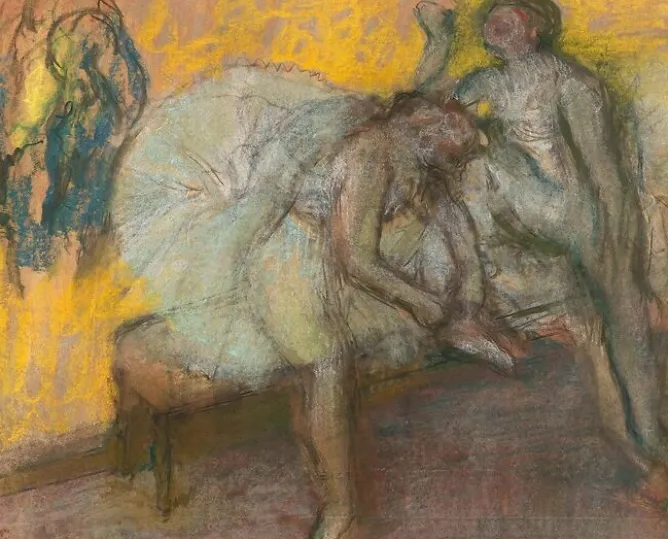 Boutiques de musées Deux danseuses au repos (panneaux aluminium) Clearance