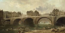 Boutiques de musées Démolition des maisons du pont Notre-Dame, en 1786 (toiles encadrées) Best