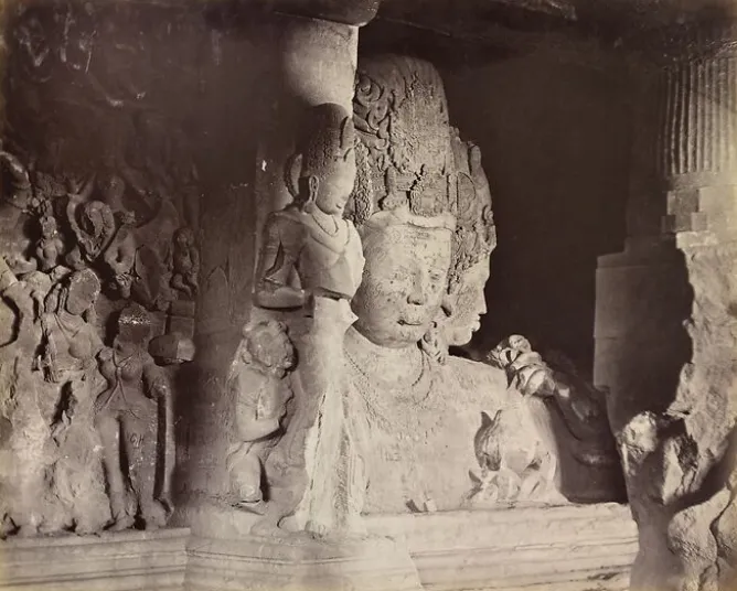 Boutiques de musées Elephanta. Maheshamurti, 1870-1880 (panneaux aluminium) Sale