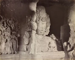 Toiles Encadrées|Affiches D'Art Encadrées<Boutiques de musées Elephanta. Maheshamurti, 1870-1880 (toiles encadrées)