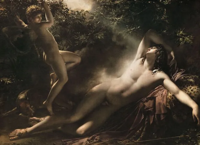 Toiles Sur Châssis|Affiches D'Art<Boutiques de musées Endymion, effet de lune, dit aussi Le Sommeil d'Endymion (toiles sur châssis)