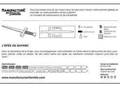 Loisirs Créatifs<Boutiques de musées Epée de Bayard à construire - Manufacture en Famille