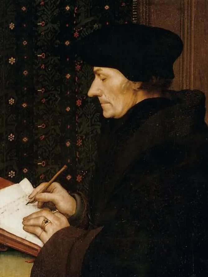 Affiches D'Art|Affiches D'Art Encadrées<Boutiques de musées Erasme écrivant (1467-1536) (affiches d'art)