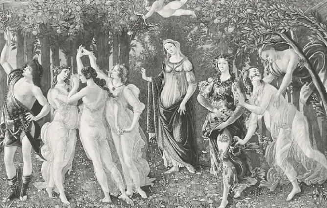 Boutiques de musées Estampe Allégorie du printemps - Botticelli