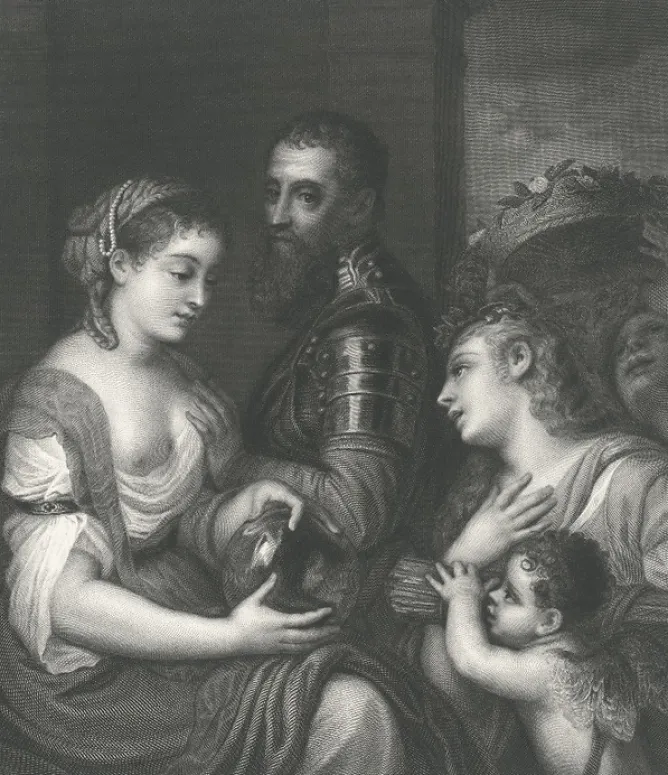 Boutiques de musées Estampe Allégorie en l'honneur d'Alphonse d'Avalos, marquis de Guast - Titien