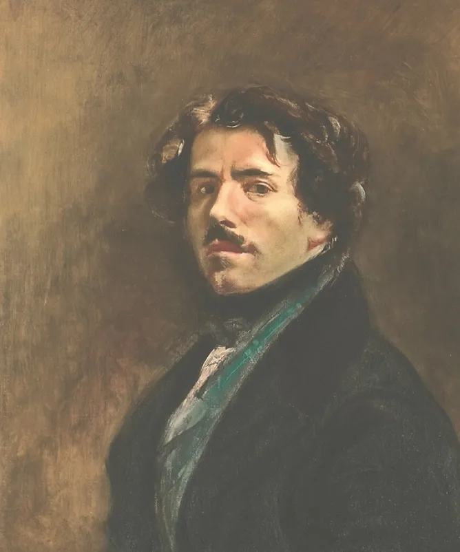 Créations Contemporaines<Boutiques de musées Estampe Autoportrait de Delacroix, dit au gilet vert, 2003 - Pietro Sarto